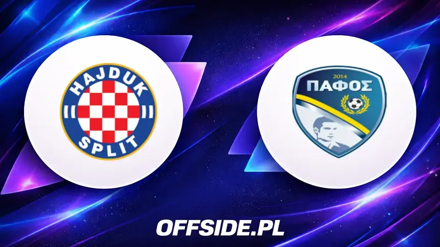 Składy na mecz HNK Hajduk Split kontra Pafos już ogłoszone