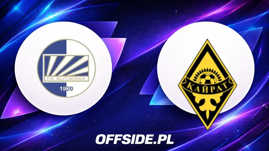 Oficjalne składy na mecz Sutjeska - Kairat Almaty