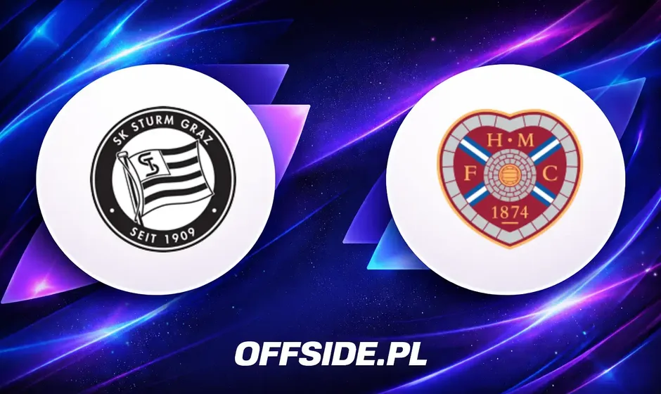 Składy Sturm Graz i Heart OF Midlothian ogłoszone przed meczem
